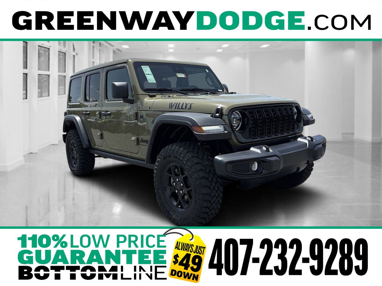 New 2025 Jeep Wrangler Willys