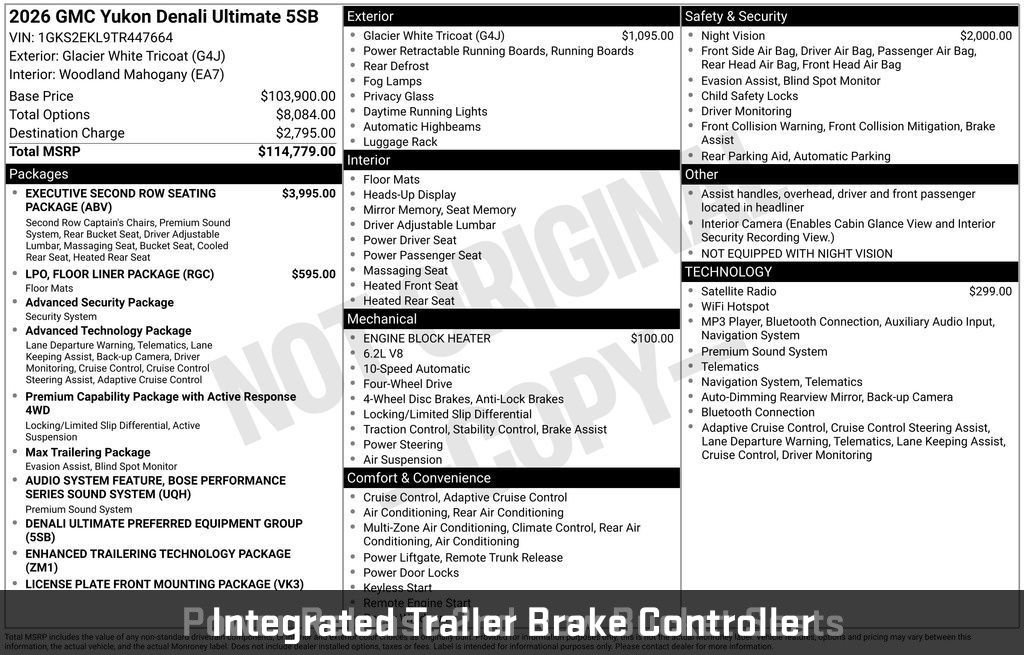 New 2026 GMC Yukon Denali Ultimate AWD/4WD image 61