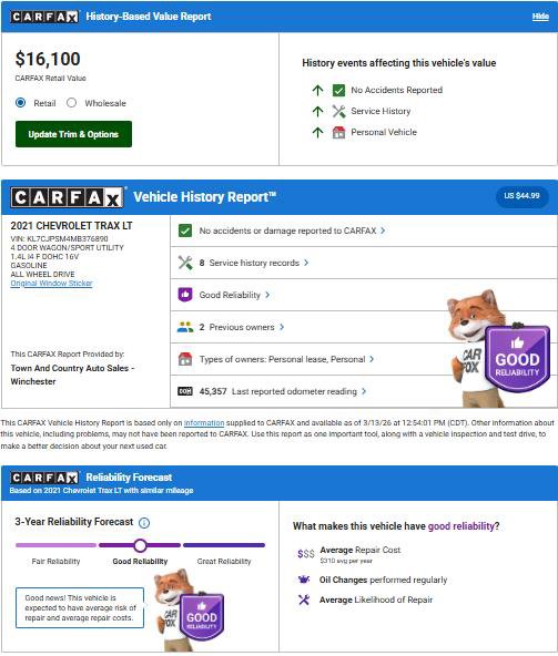 Used 2021 Chevrolet Trax LT w/ Premium Seat Package image 35