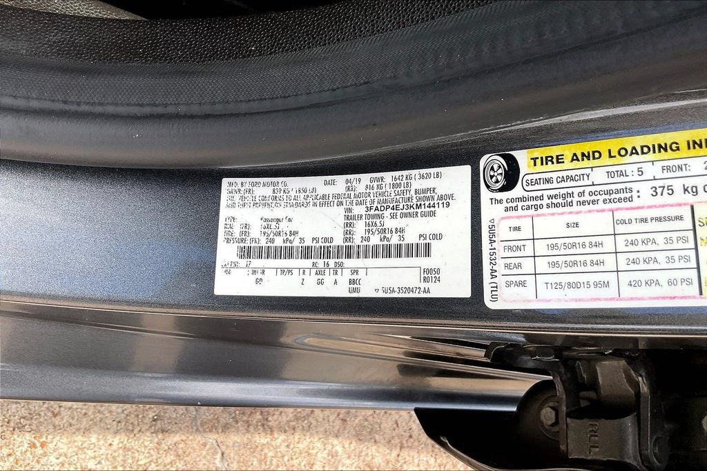 Used 2019 Ford Fiesta SE w/ Equipment Group 201A FWD image 16