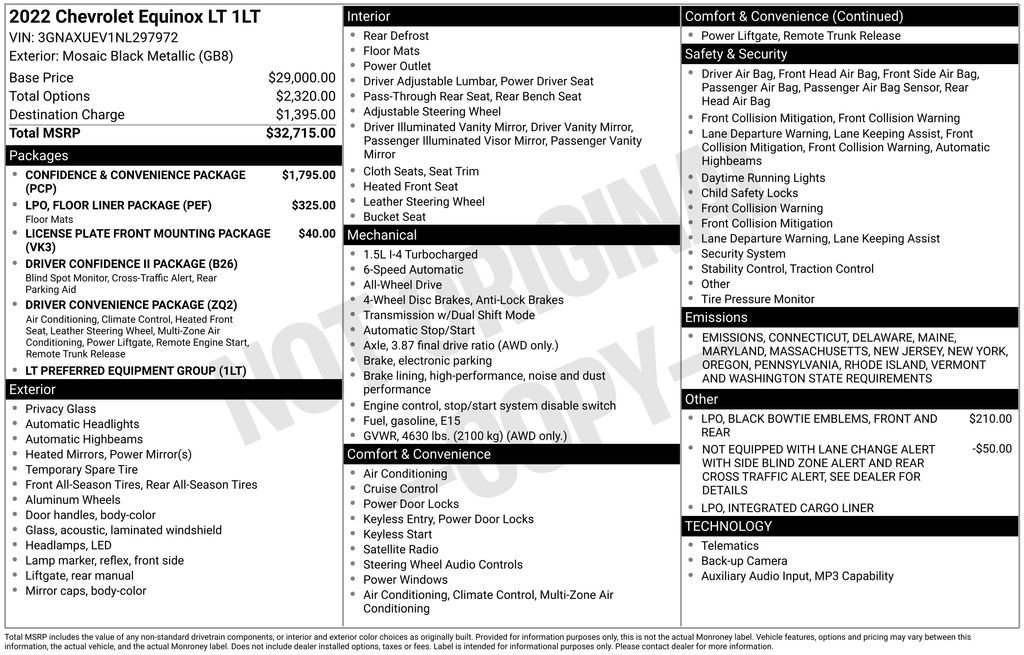 Used 2022 Chevrolet Equinox LT image 29