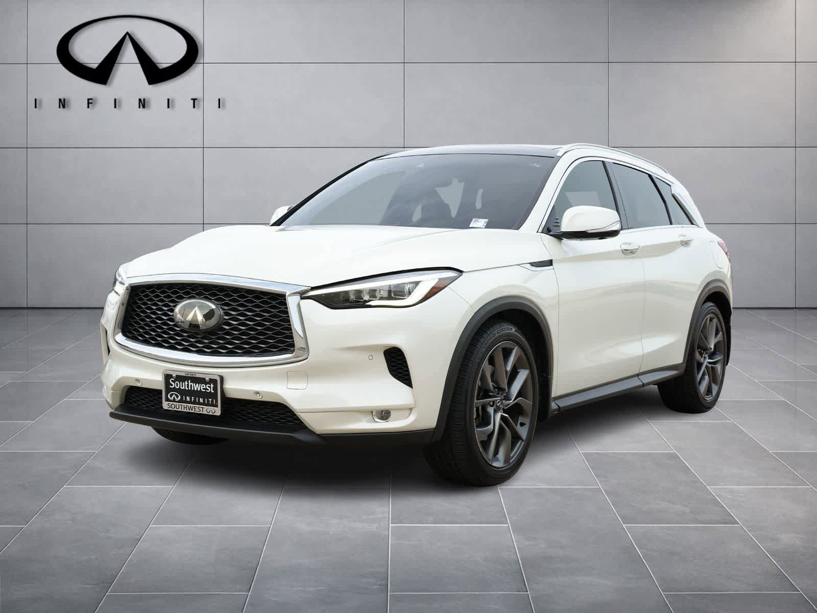 Used 2021 INFINITI QX50 Autograph w/ Premium White Leather Package FWD image 1
