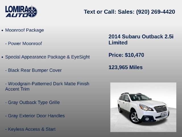 Used 2014 Subaru Outback 2.5i Limited AWD/4WD image 8