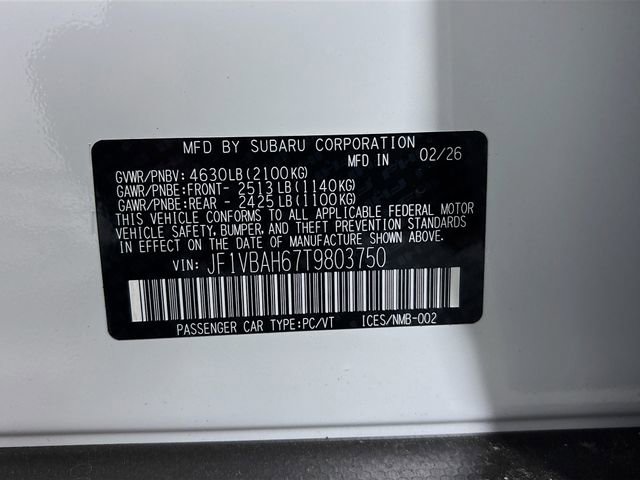 New 2026 Subaru WRX Premium image 32