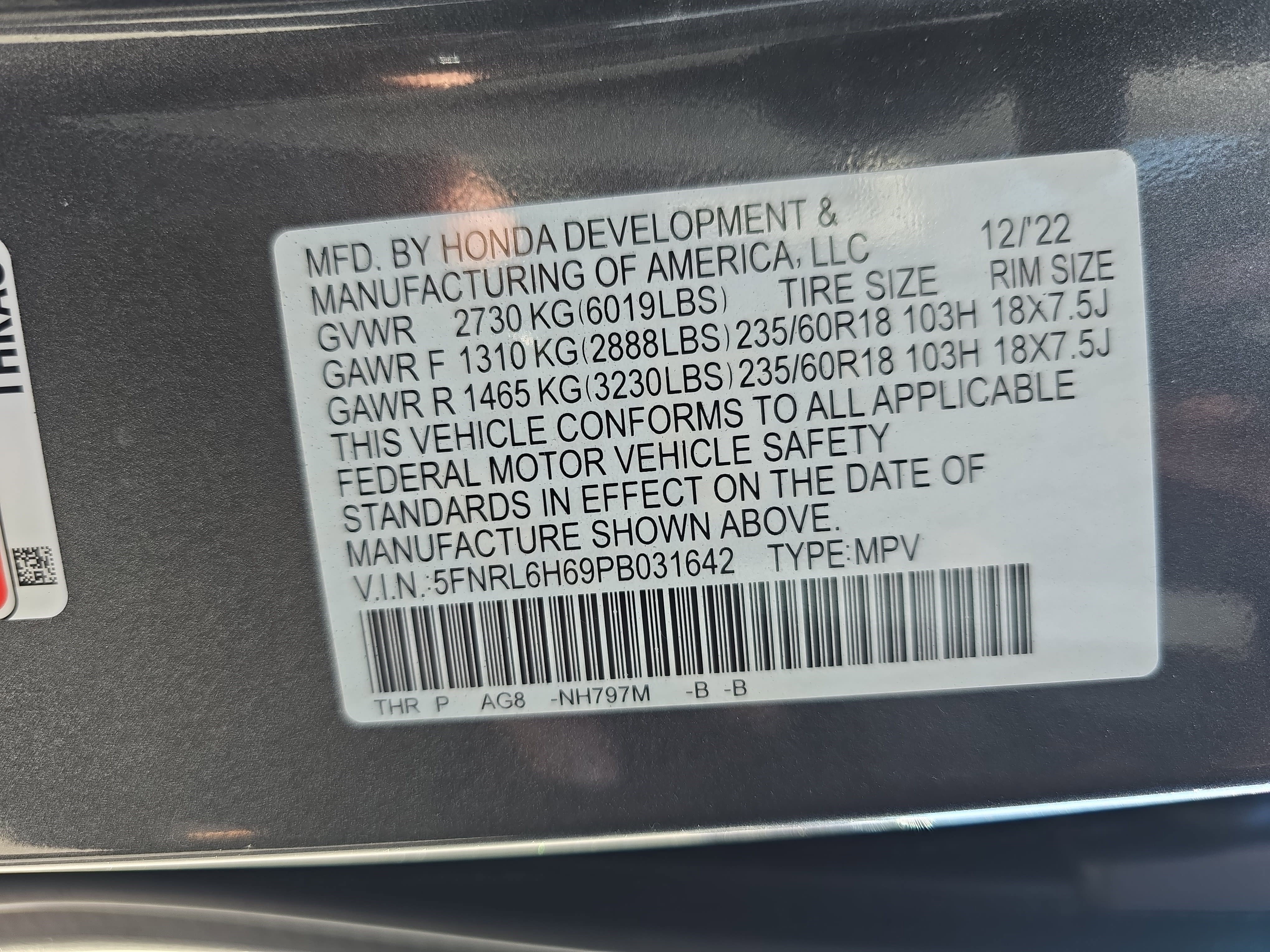 Used 2023 Honda Odyssey EX-L image 39