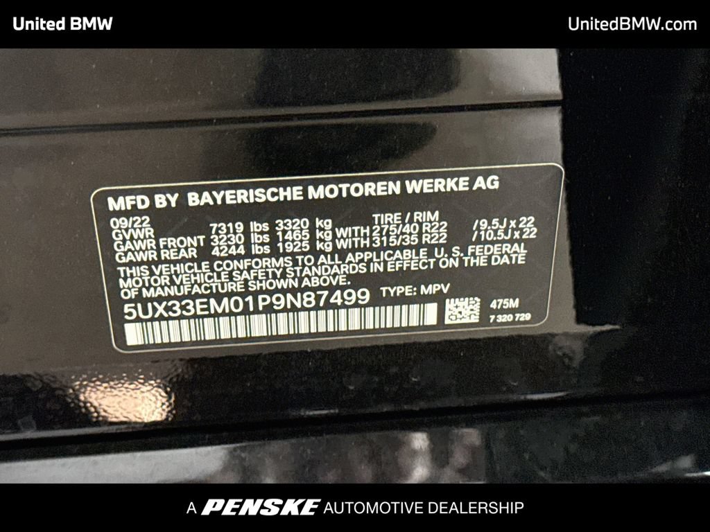 Used 2023 BMW X7 M60i w/ Executive Package AWD/4WD image 16