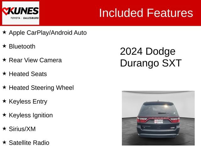 Used 2024 Dodge Durango SXT AWD/4WD image 2