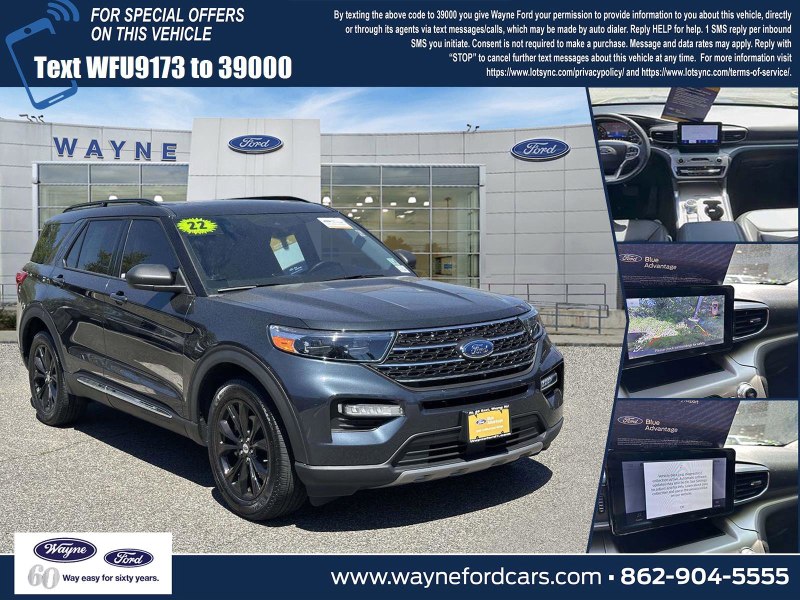 Certified 2022 Ford Explorer XLT w/ Equipment Group 202A AWD/4WD image 1