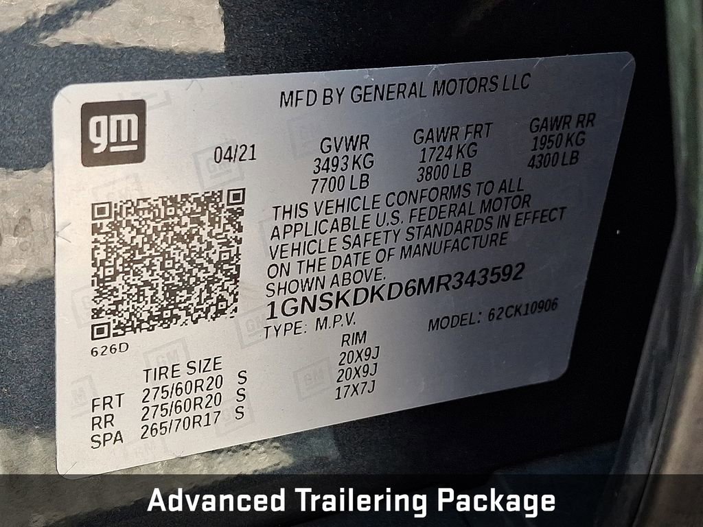 Used 2021 Chevrolet Suburban Z71 w/ Z71 Off-Road Package AWD/4WD image 22