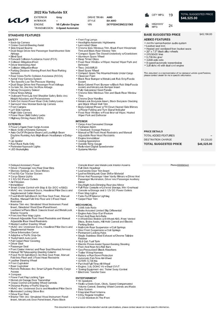 Used 2022 Kia Telluride SX image 3