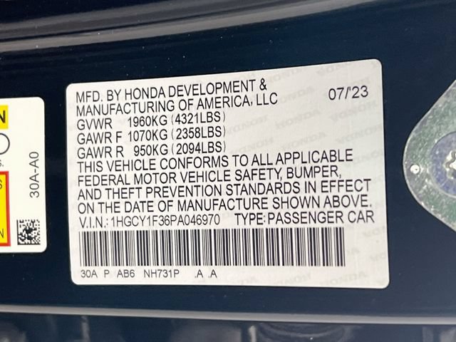 Certified 2023 Honda Accord EX image 32
