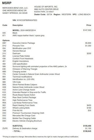 Certified 2024 Mercedes-Benz EQS AMG 4MATIC image 3