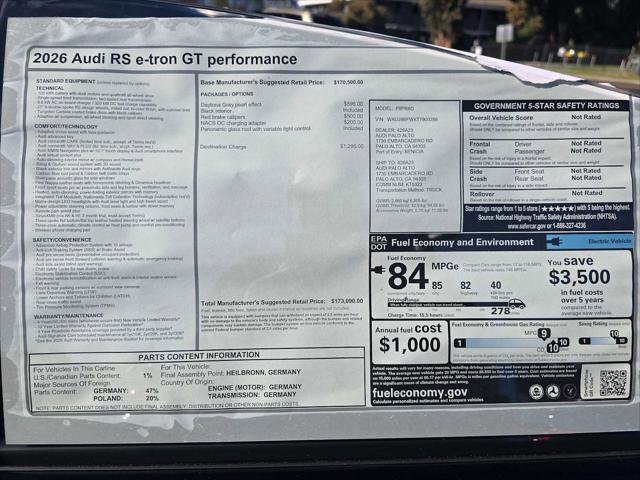 New 2026 Audi RS e-tron GT performance image 19