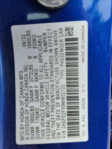 Used 2022 Honda Civic Sport image 22