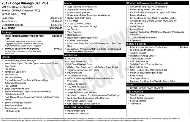 Used 2019 Dodge Durango SXT image 32