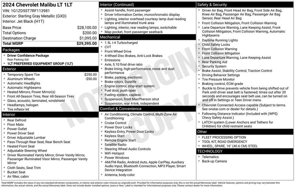 Used 2024 Chevrolet Malibu LT image 7