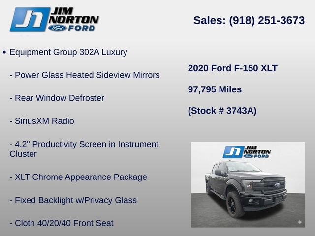 Used 2020 Ford F150 XLT w/ Equipment Group 302A Luxury AWD/4WD image 8