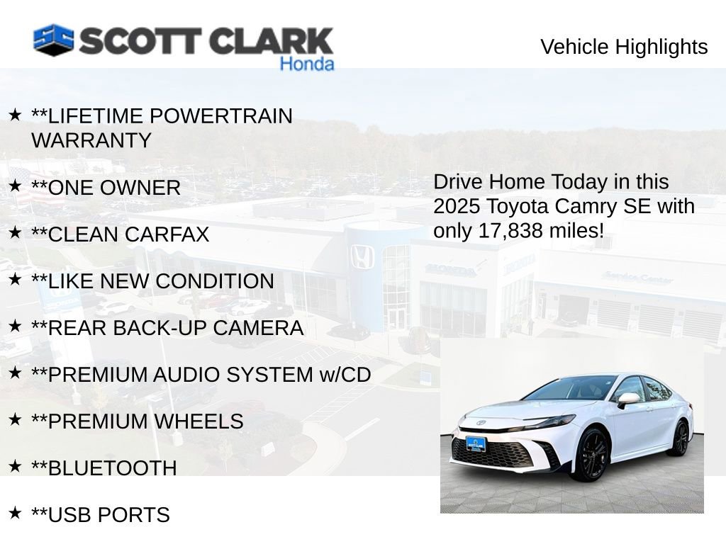 Used 2025 Toyota Camry SE image 11