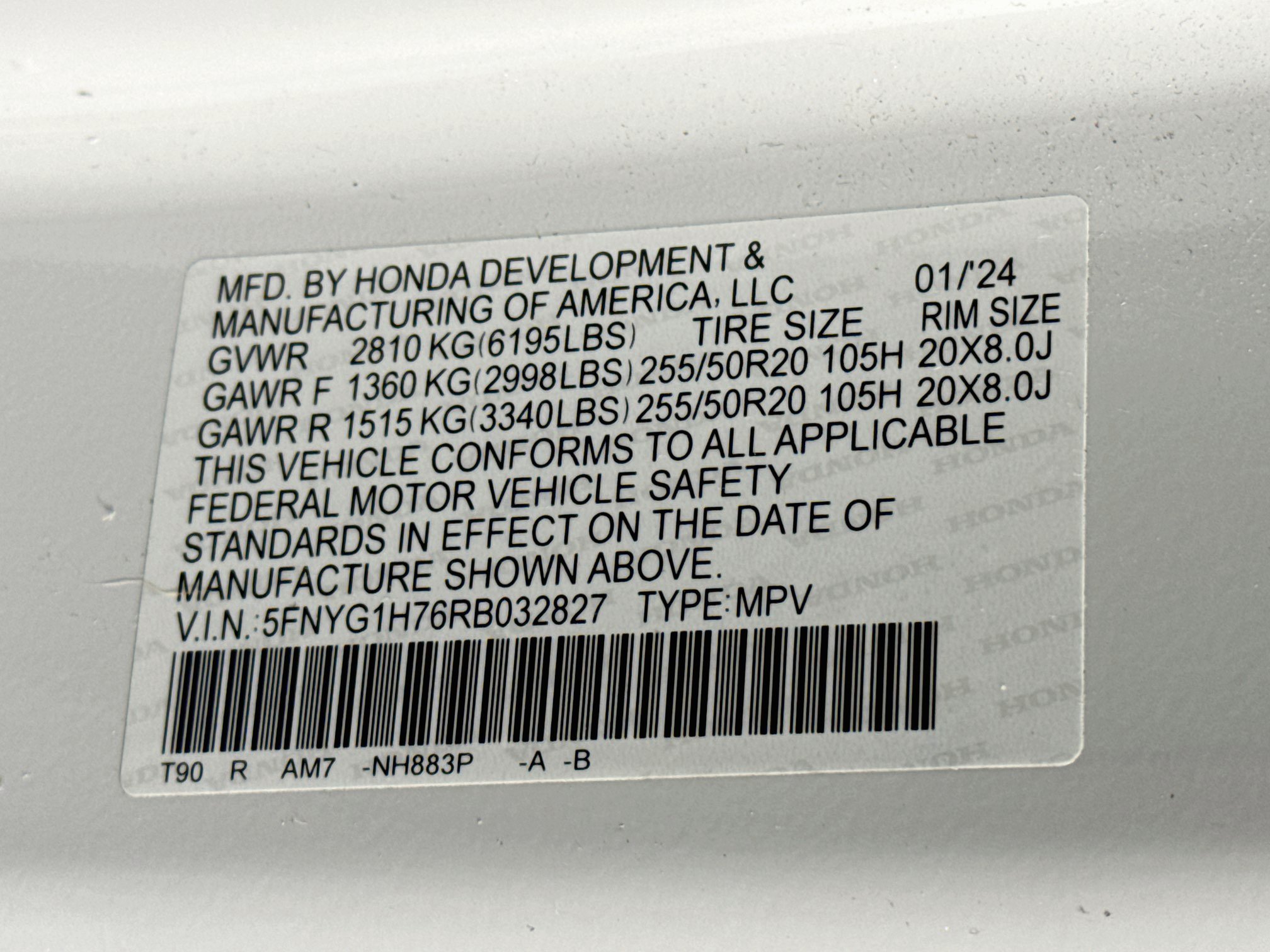 Certified 2024 Honda Pilot Touring image 35