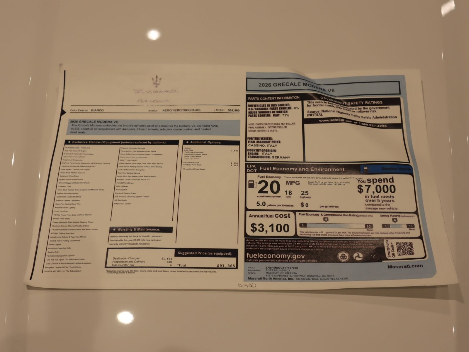 New 2026 Maserati Grecale Modena AWD/4WD image 38