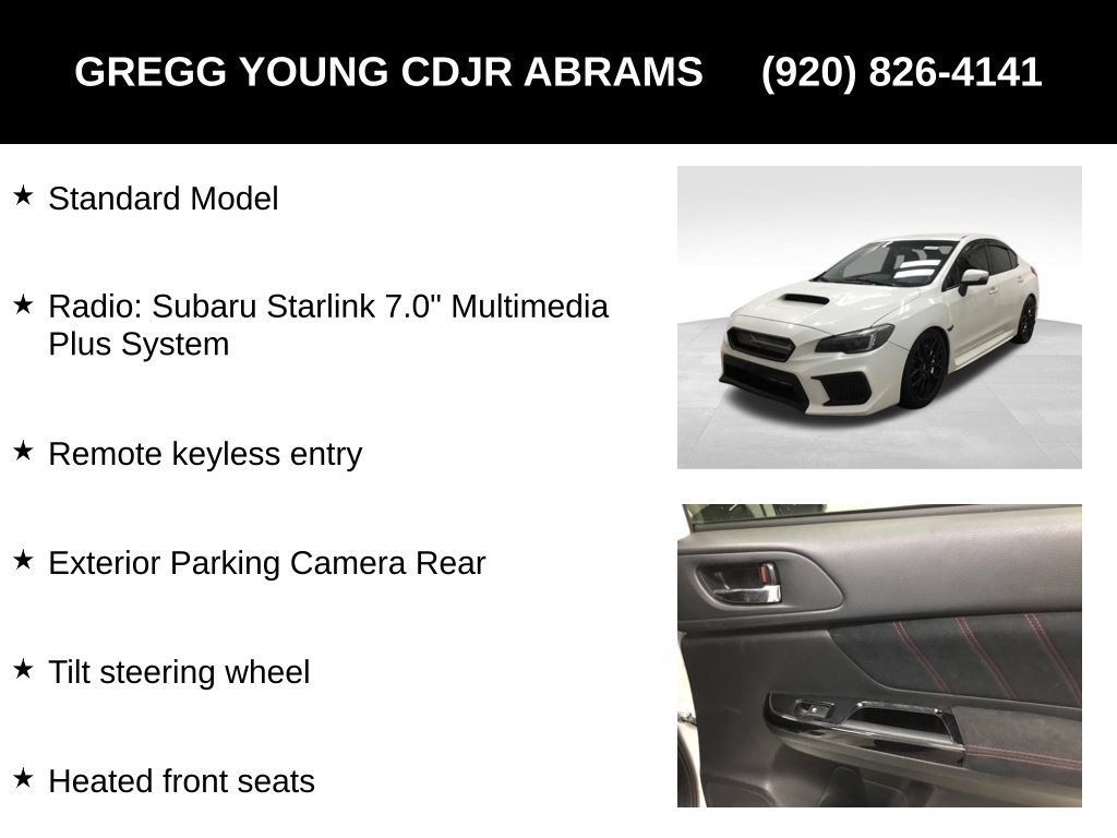 Used 2018 Subaru WRX STI AWD/4WD image 7
