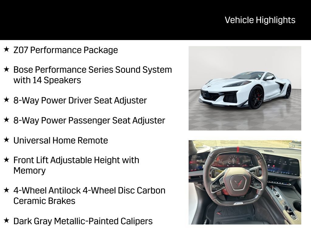 New 2027 Chevrolet Corvette Z06 w/ Z07 Performance Package RWD image 14