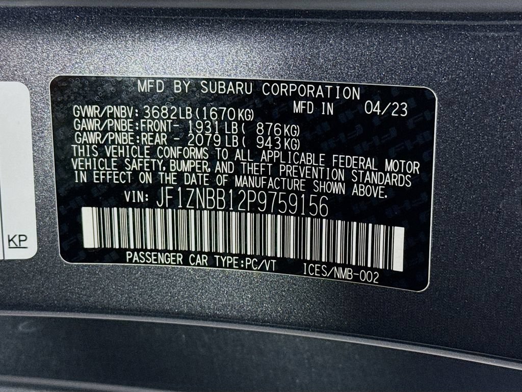 Certified 2023 Toyota GR86 w/ ALL Weather Mat Package (TMS) RWD image 35