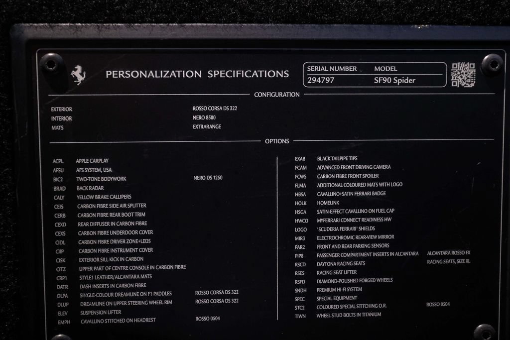 Certified 2023 Ferrari SF90 Spider AWD/4WD image 55