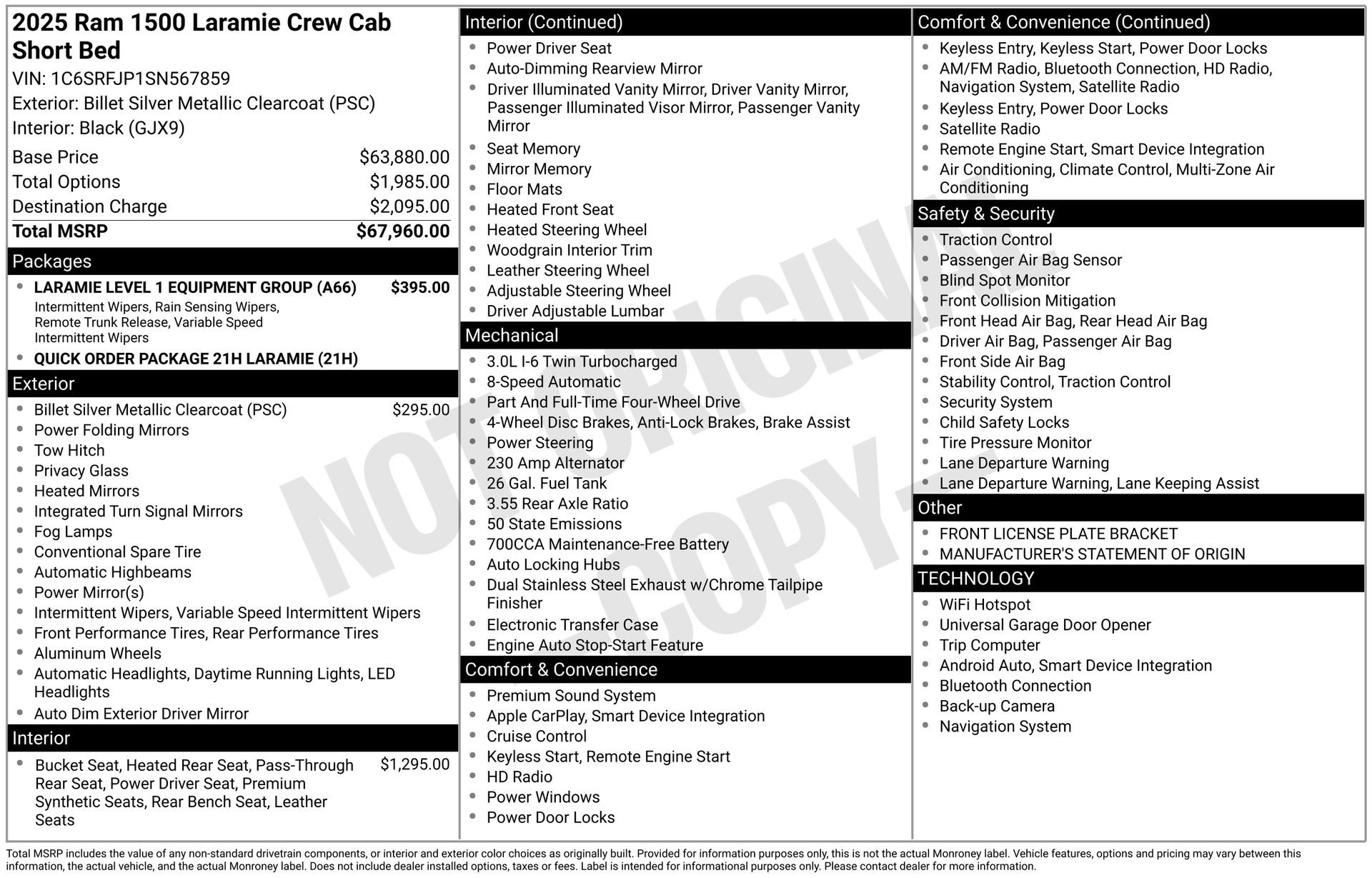 Used 2025 RAM 1500 Laramie image 36