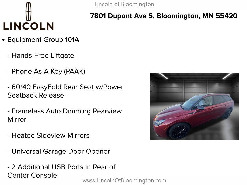 New 2025 Lincoln Corsair AWD w/ Equipment Group 101A image 9