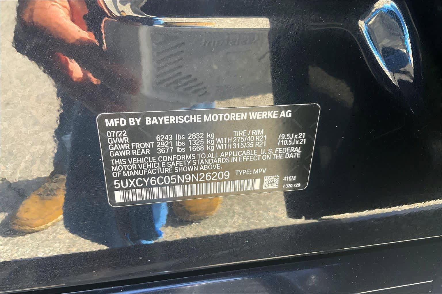 Certified 2022 BMW X6 xDrive40i w/ M Sport Package AWD/4WD image 33