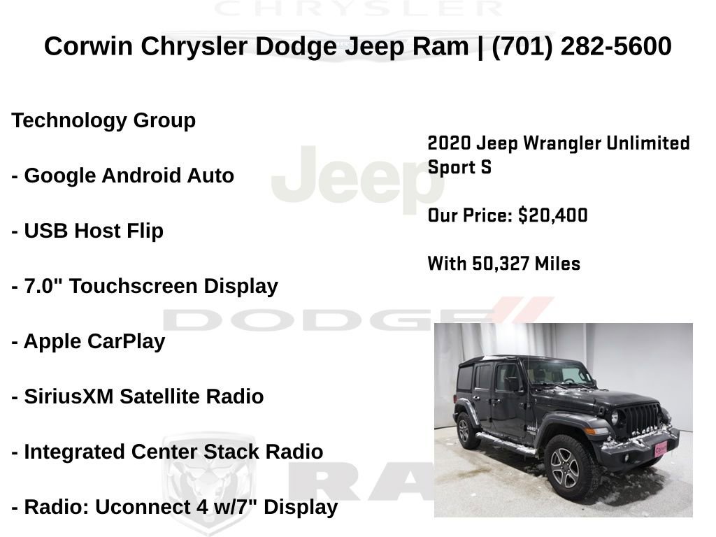 Used 2020 Jeep Wrangler Unlimited Sport S image 19