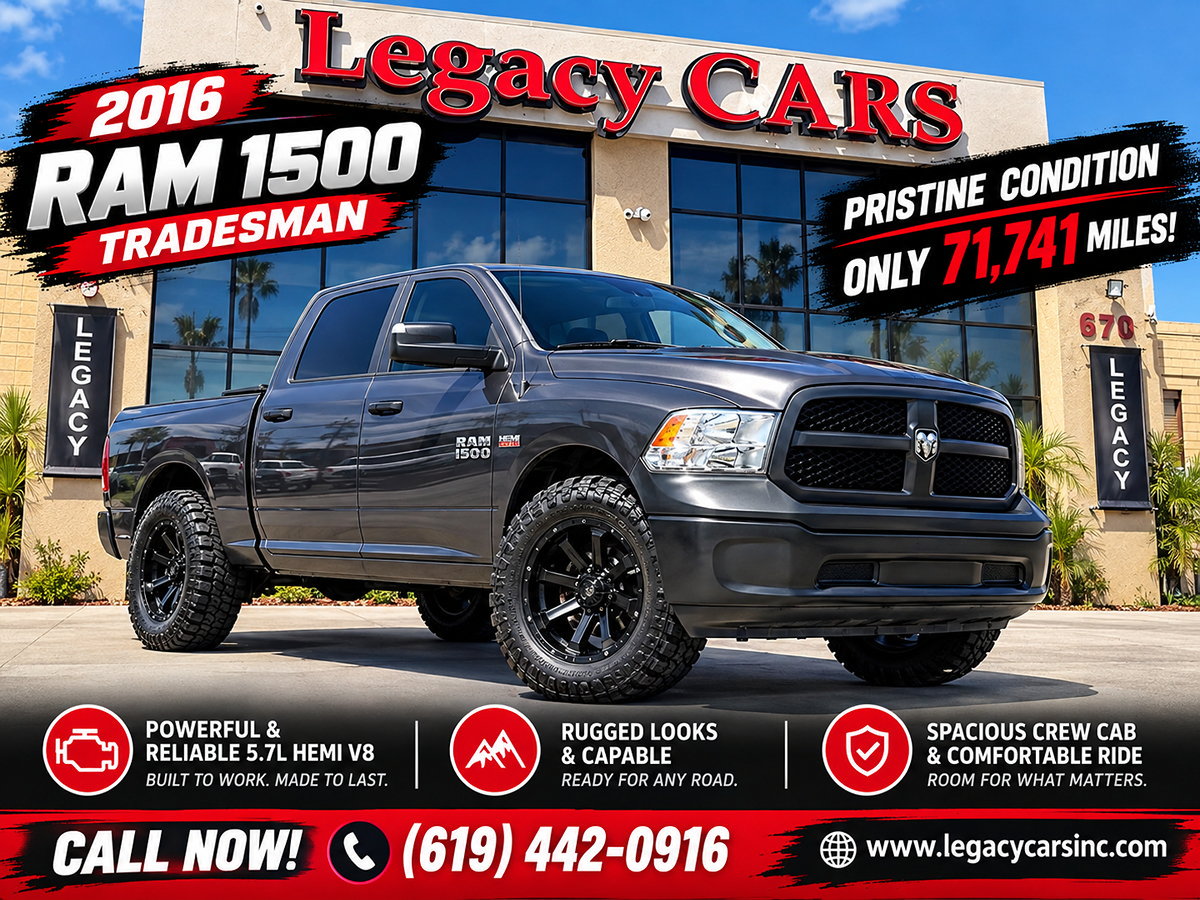Used 2016 RAM 1500 Tradesman w/ Popular Equipment Group RWD image 2
