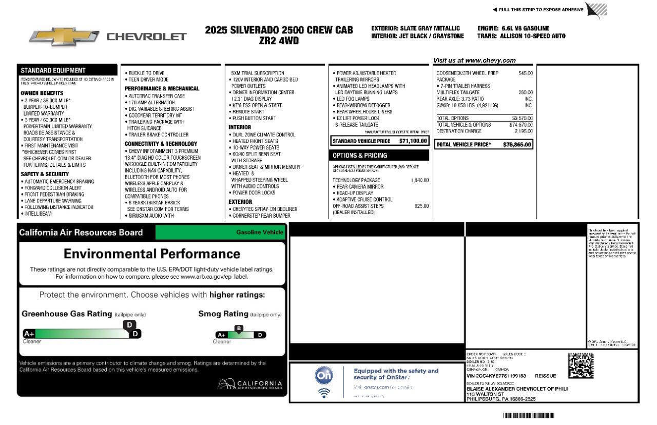 Used 2025 Chevrolet Silverado 2500 ZR2 w/ Technology Package image 25