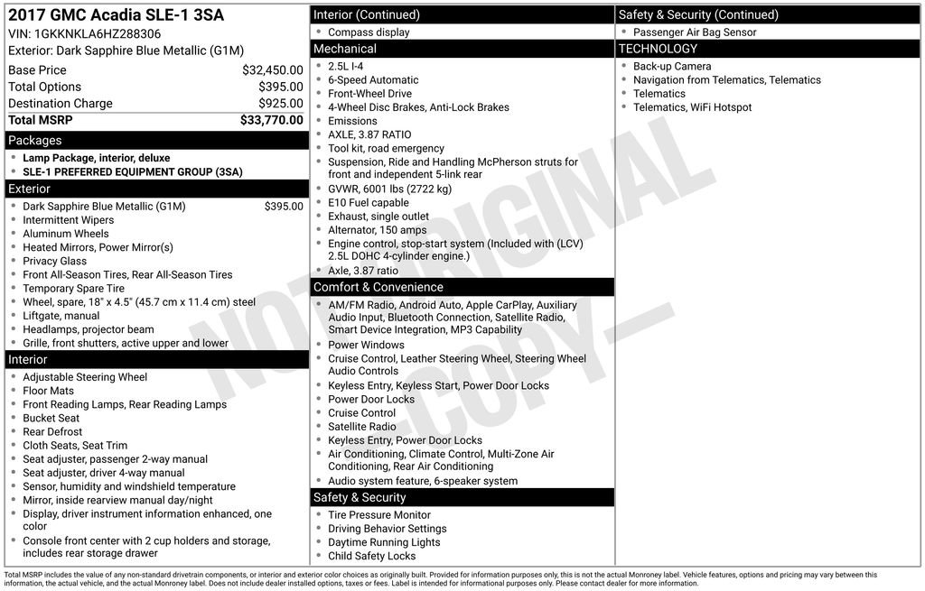 Used 2017 GMC Acadia SLE image 4