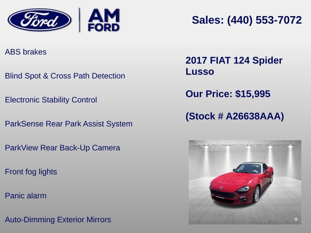 Used 2017 FIAT 124 Spider Lusso RWD image 18