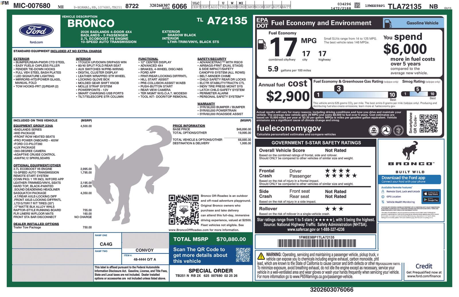 New 2026 Ford Bronco Badlands image 5