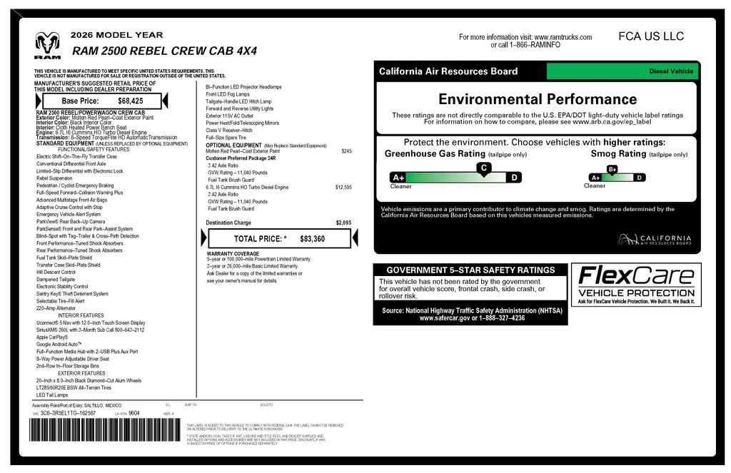 Certified 2026 RAM 2500 Rebel AWD/4WD image 4
