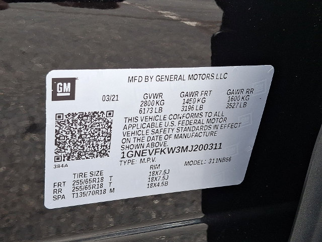 Certified 2021 Chevrolet Traverse LS AWD/4WD image 31