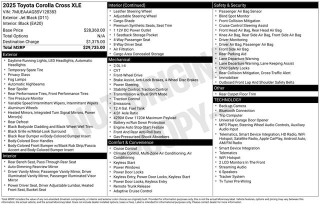 Certified 2025 Toyota Corolla Cross XLE FWD image 36