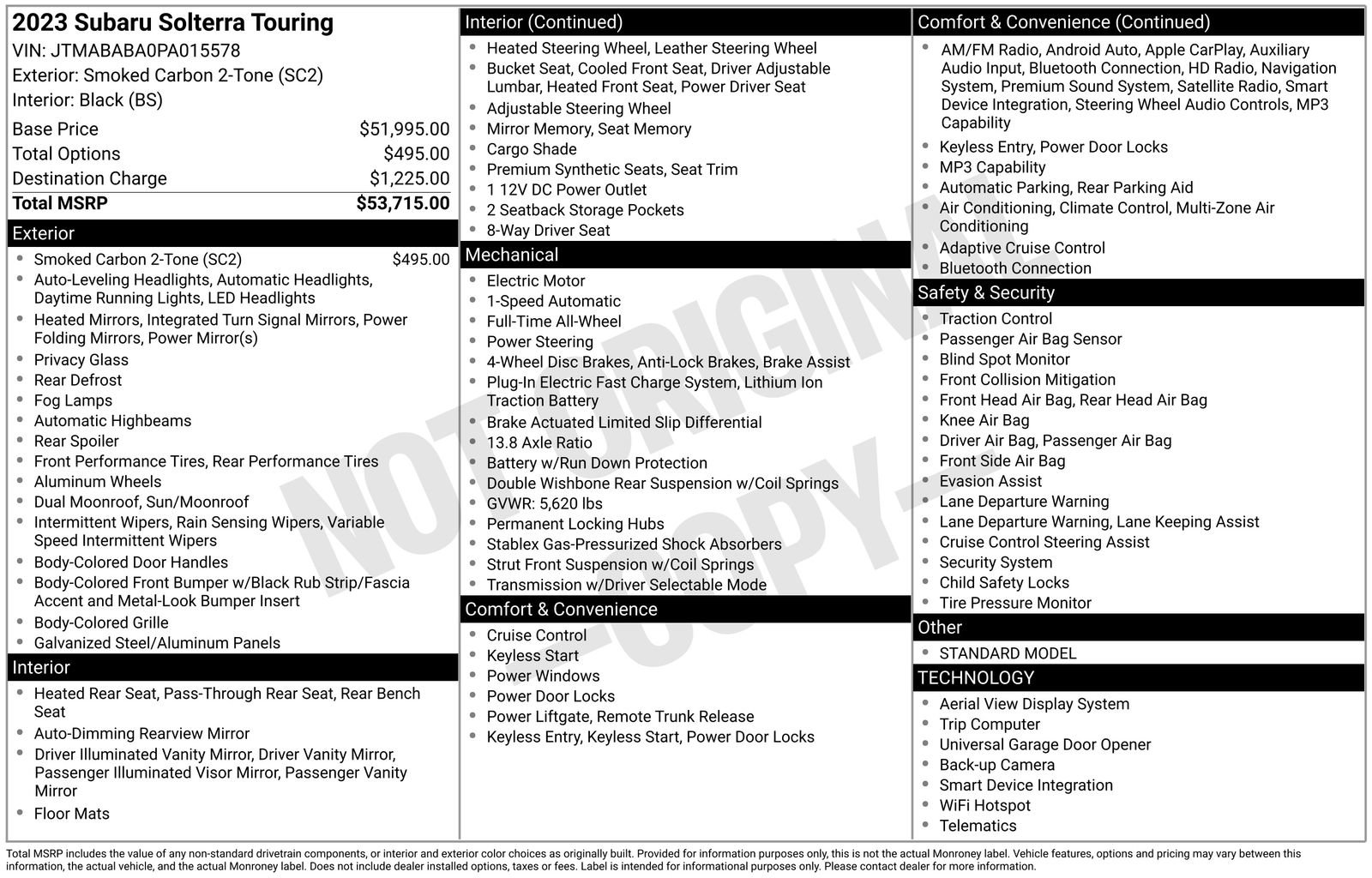 Certified 2023 Subaru Solterra AWD image 31