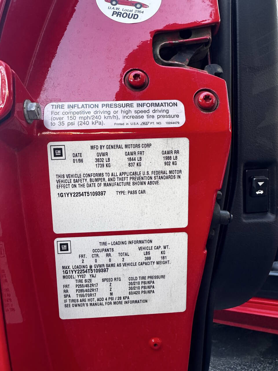 Used 1996 Chevrolet Corvette Coupe image 48