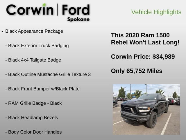 Used 2020 RAM 1500 Rebel w/ Level 1 Equipment Group AWD/4WD image 6