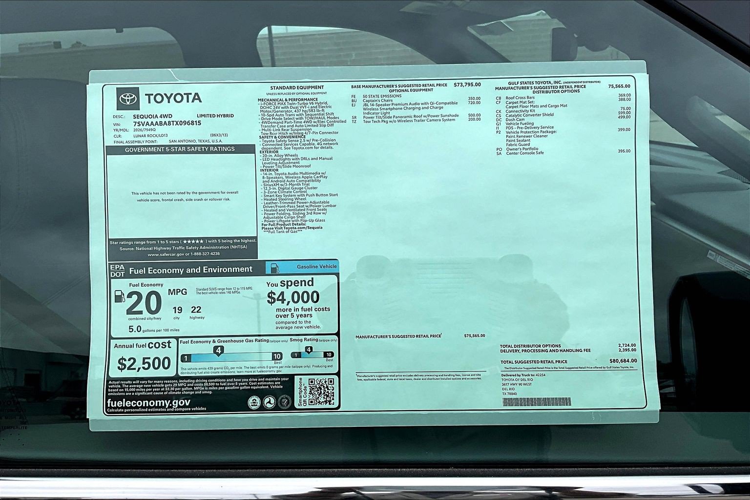 New 2026 Toyota Sequoia Limited AWD/4WD image 17