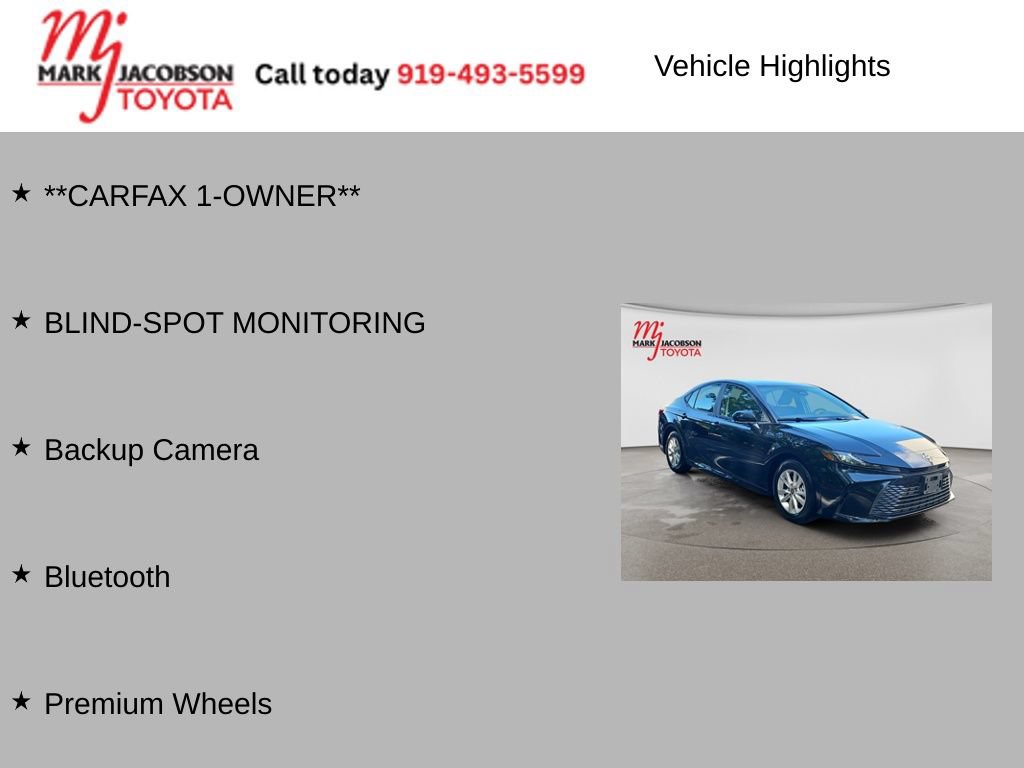 Used 2025 Toyota Camry LE FWD image 6