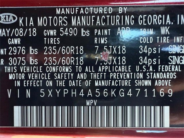 Used 2019 Kia Sorento EX image 32