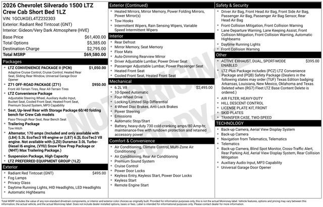 Used 2026 Chevrolet Silverado 1500 LTZ w/ LTZ Convenience Package II image 3