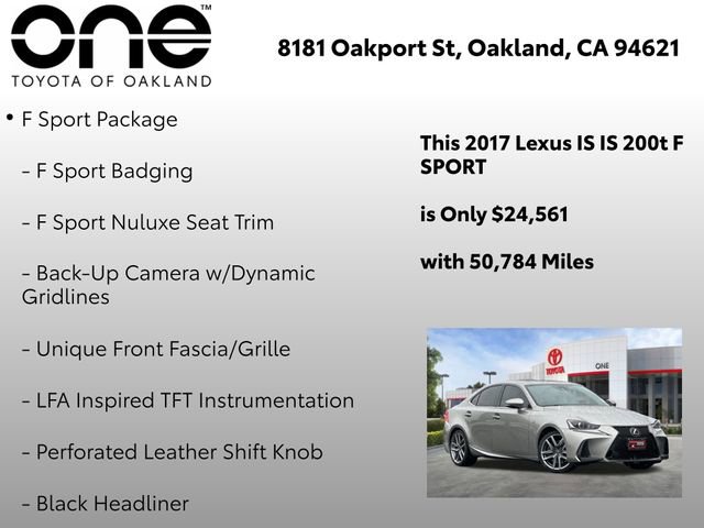 Used 2017 Lexus IS 200t F Sport w/ F Sport Package image 5