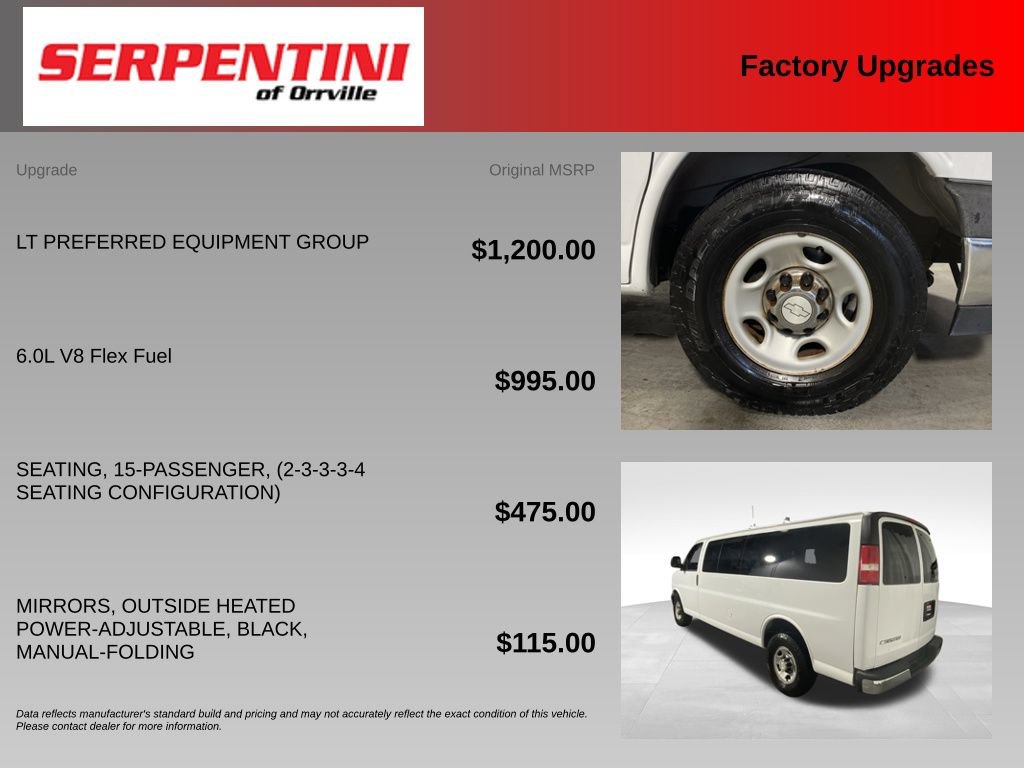 Used 2019 Chevrolet Express 3500 LT w/ LT Preferred Equipment Group RWD image 6