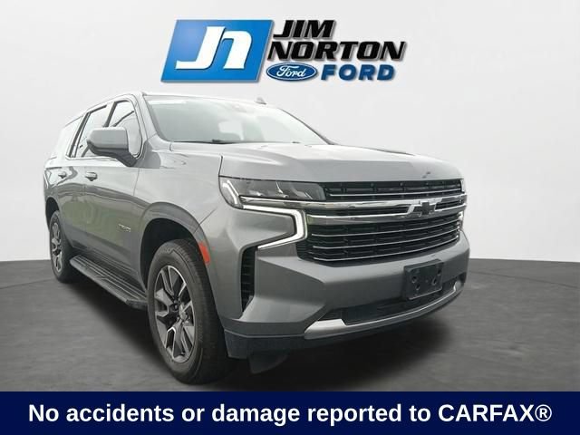 Used 2021 Chevrolet Tahoe LT w/ Rear Media and Nav Package RWD image 1